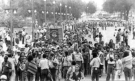 The Longest Walk, Washington, D.C. 1978. - Click Here To Learn More About The Longest Walk.