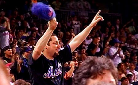 The Mets Poet - Frank Messina at Shea Stadium 2007.